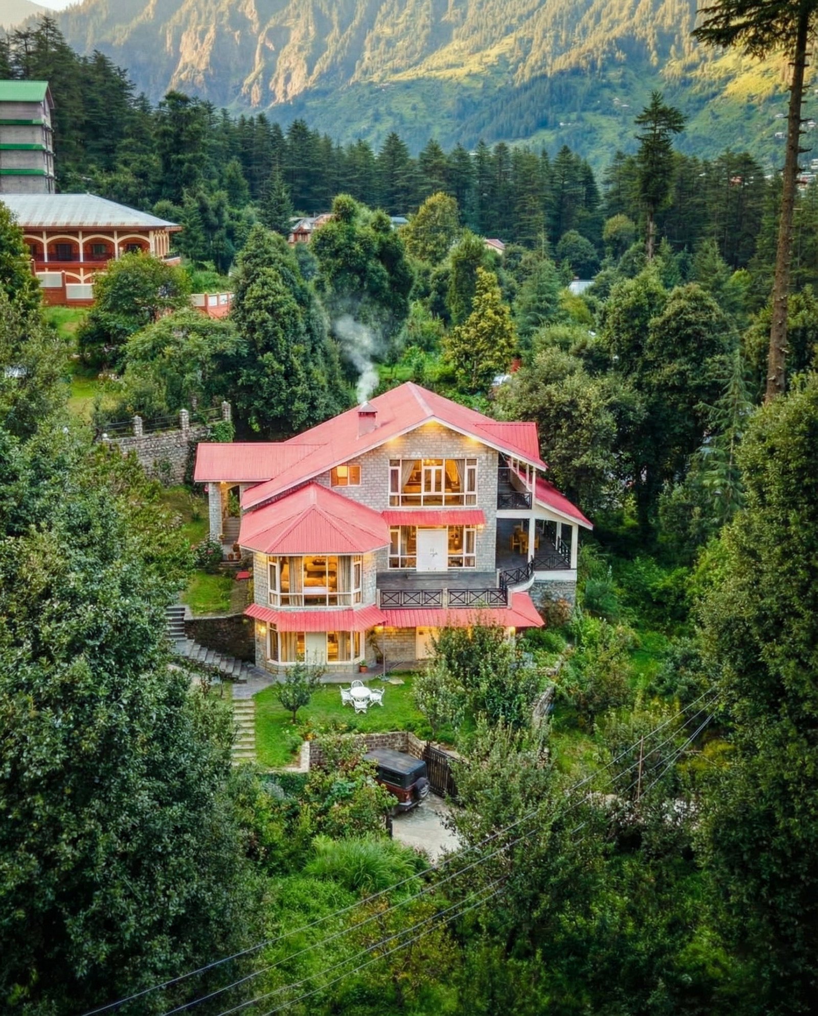 Forestbound Cottage — luxury villa surrounded by cedar forests in Manali, Himachal Pradesh